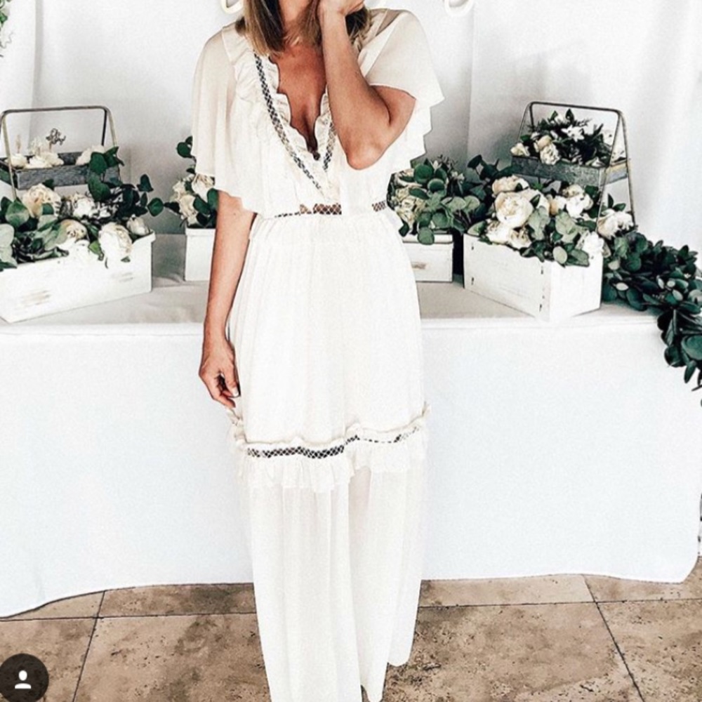 White/Cream Maxi Dress